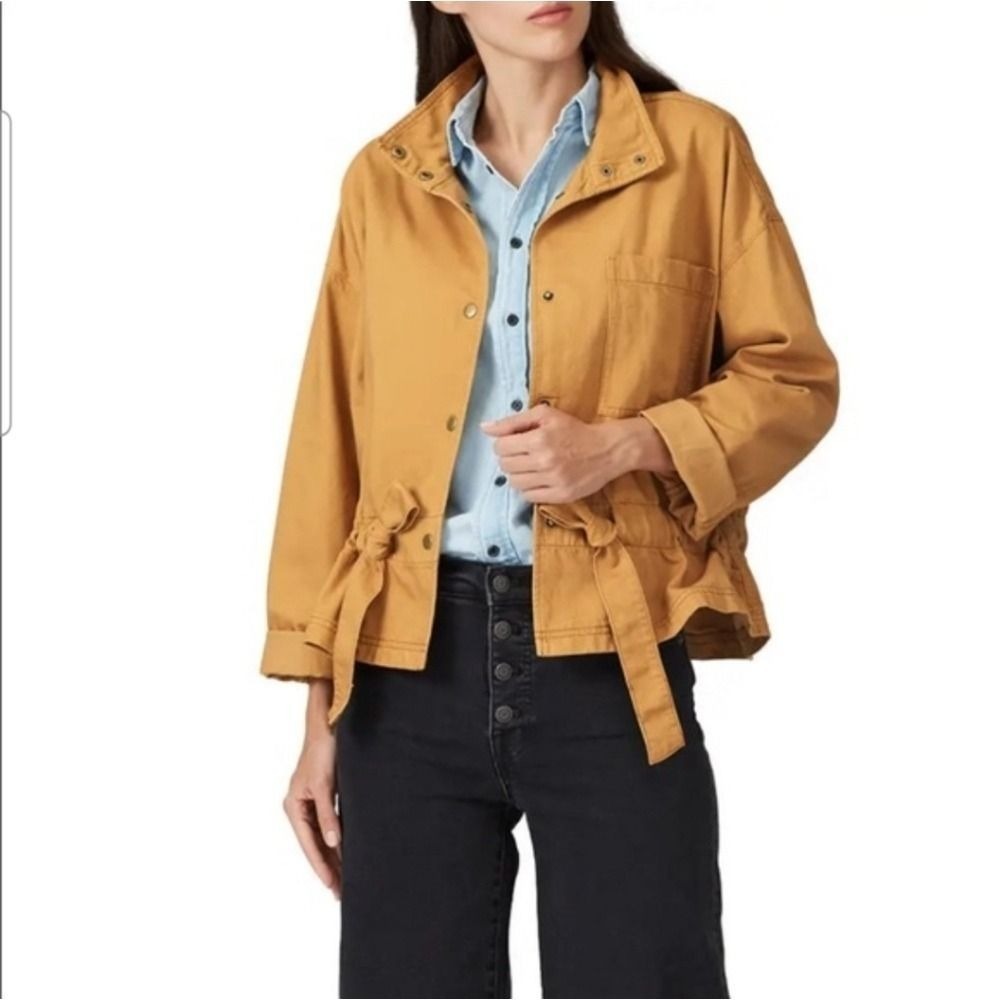 Madewell Southlake Utility Soft Yellow Women's Military Jacket Size Small - Picture 1 of 9